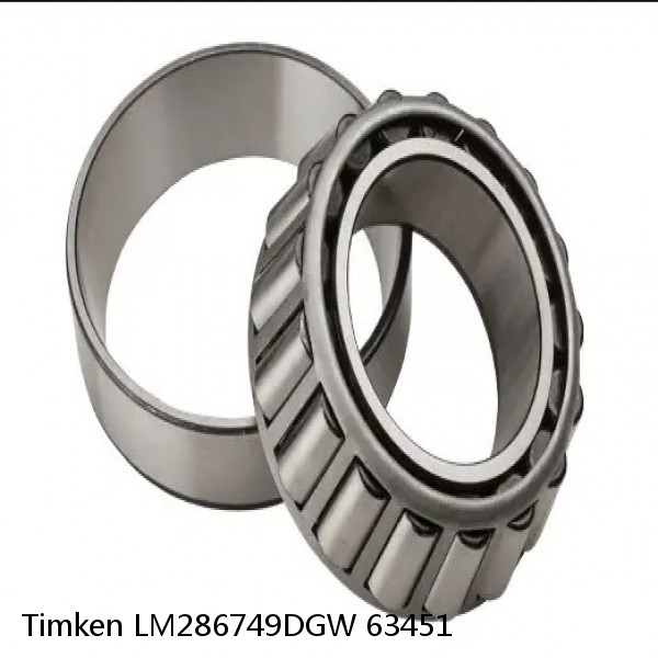 LM286749DGW 63451 Timken Tapered Roller Bearing