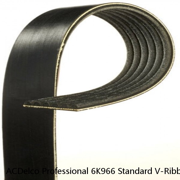 ACDelco Professional 6K966 Standard V-Ribbed Serpentine Belt