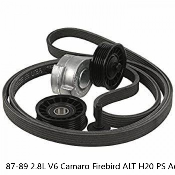 87-89 2.8L V6 Camaro Firebird ALT H20 PS Accessory Drive Belt w/ AC w/ Smog RM #1 image