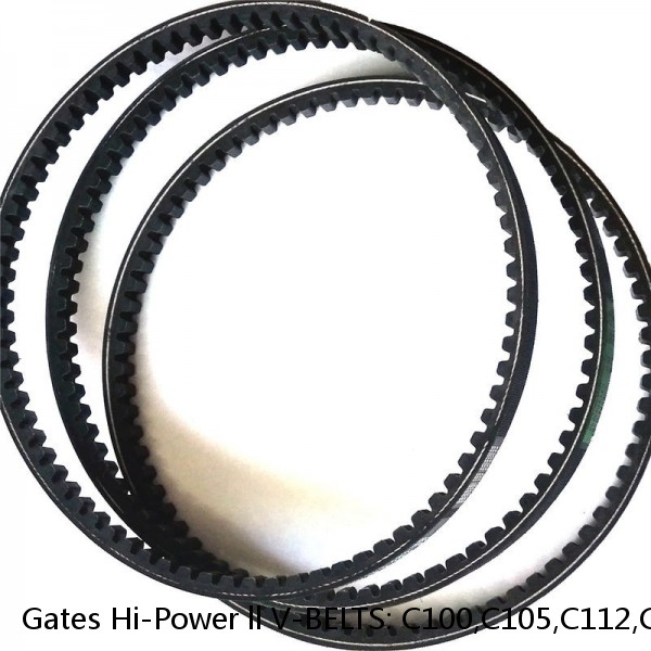 Gates Hi-Power ll V-BELTS: C100,C105,C112,C120,C124,C144,C180 (104-184in) #1 image